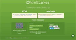 Desktop Screenshot of html2canvas.hertzen.com