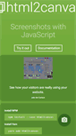 Mobile Screenshot of html2canvas.hertzen.com